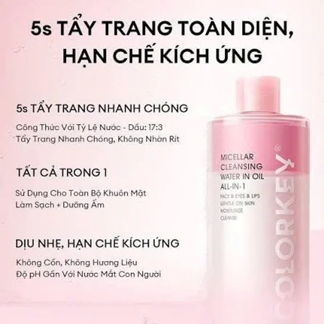 Colorkey Micellar Cleansing Water 500ml