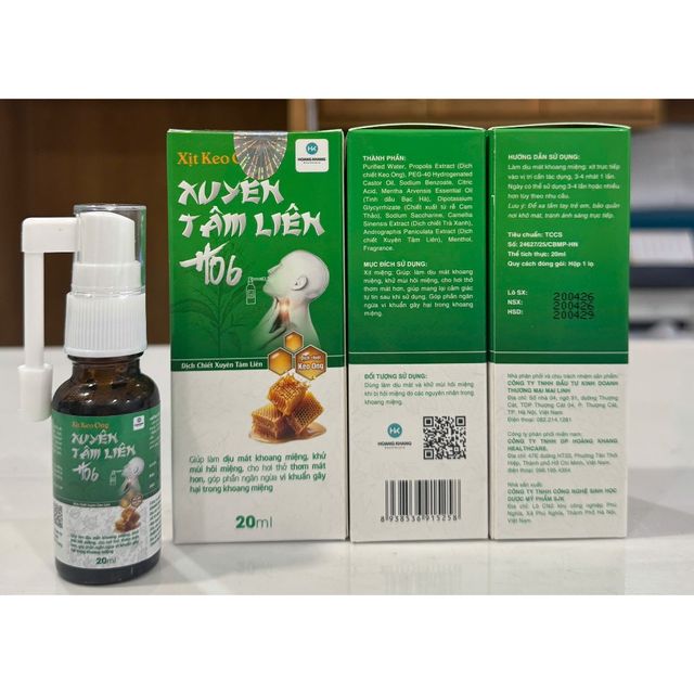 Sản phẩm Xịt họng Xuthoải m&aacute;i Li&ecirc;n