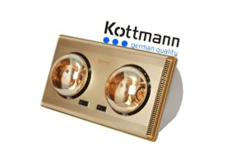 Đ&egrave;n sưởi 2 b&oacute;ng treo tường Kottmann