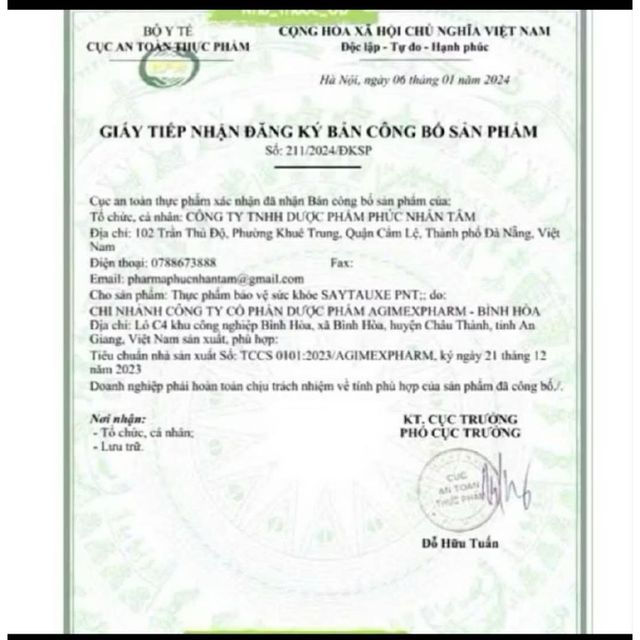 Nước say xe Sataxe Hàn Quốc