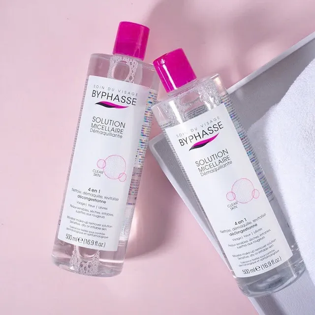 Nước Tẩy Trang Byphasse Micellar Make-up Remover Solution 500ml - Nắp hồng