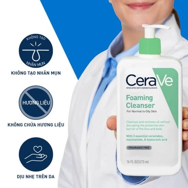 Hướng dẫn sử dụng sữa rửa mặt CeraVe