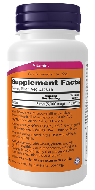 Sản phẩm Vi&ecirc;n uống Biotin Now Foods