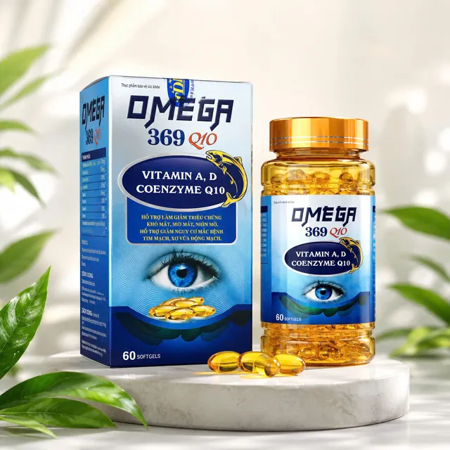 Hỗ trợ giảm kh&ocirc; mắt Omega 369 Q10 Trường Đại Hưng
