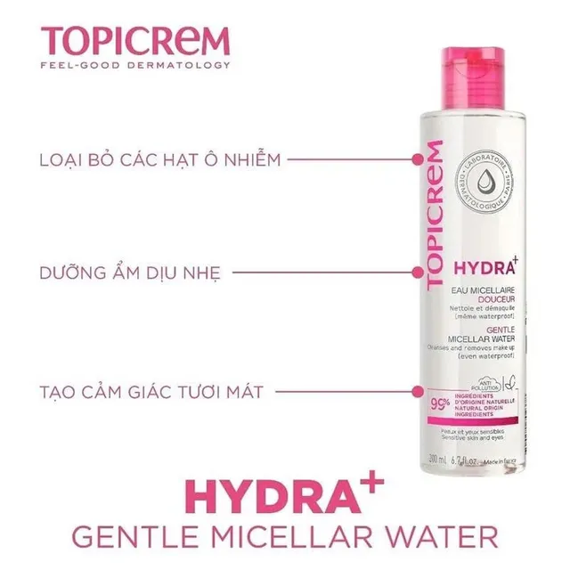 Nước Tẩy Trang Dịu nhẹ Topicrem