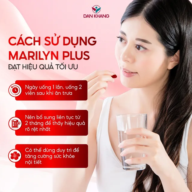 Hướng dẫn sử dụng Vi&ecirc;n uống Marilyn Plus