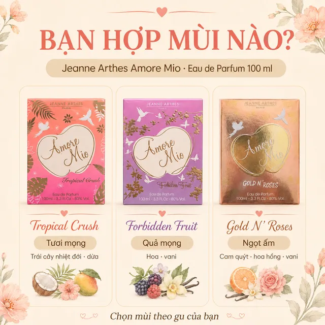 Nước Hoa Nữ Jeanne Arthes Amore Mio