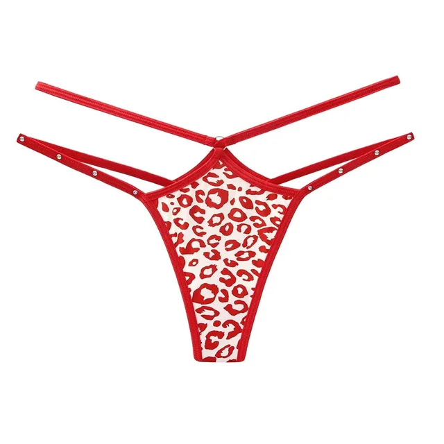 Quần L&oacute;t Sexy D&acirc;y Cạp Ch&eacute;o Đ&iacute;nh Đ&aacute; Lấp L&aacute;nh - T363 Đỏ