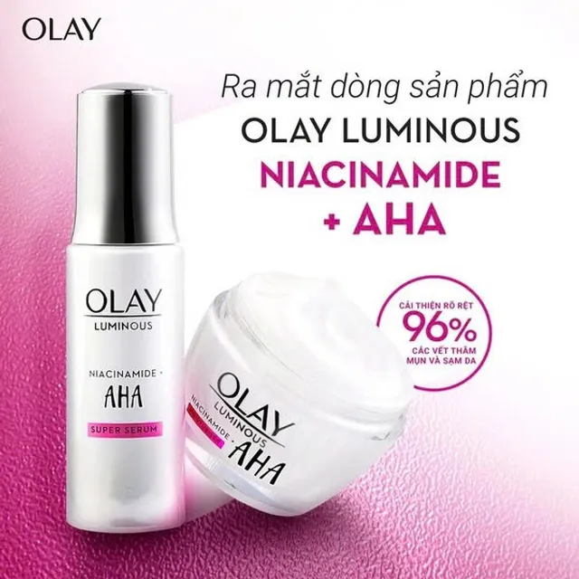 Combo Olay Luminous Niacinamide + AHA Moisturiser 2
