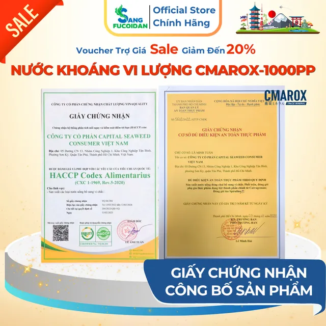 Kho&aacute;ng vi lượng 1000 PPM CMAROX