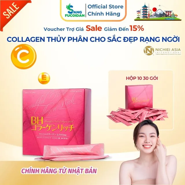 Trải nghiệm lợi &iacute;ch từ BH Collagen Rich