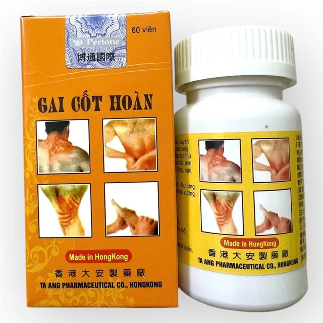 Gai cốt ho&agrave;n hỗ trợ xương khớp Hồng Kong - Hộp 60 vi&ecirc;n