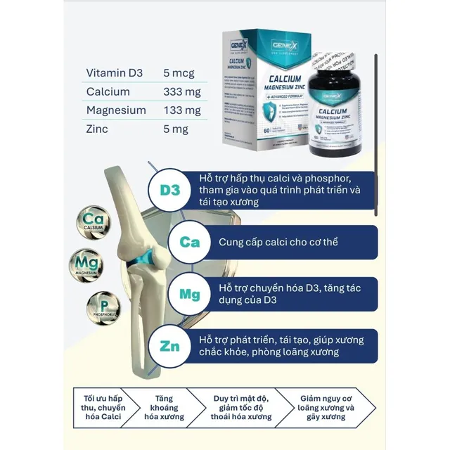Vi&ecirc;n uống CALCIUM Magie ZinC