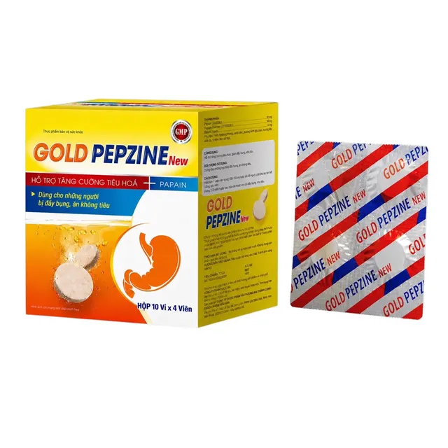 Sủi ti&ecirc;u ho&aacute; Gold Pepzine New