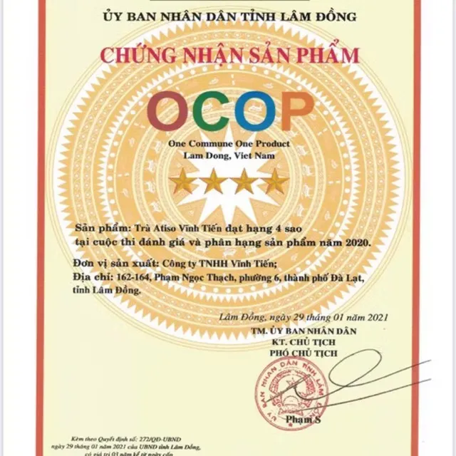 Tr&agrave; Atis&ocirc; Vĩnh Tiến