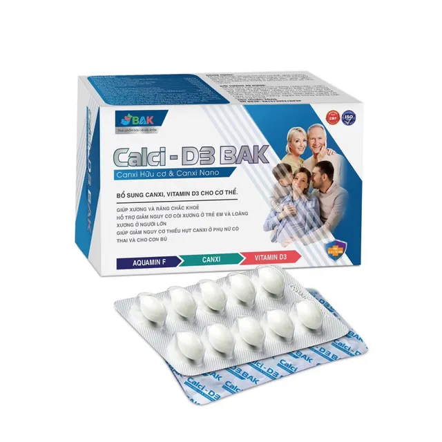 Vi&ecirc;n uống Calci - D3 BAK