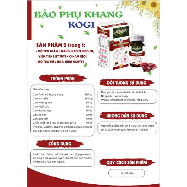 Chai BẢO PHỤ KHANG KOGI BAK