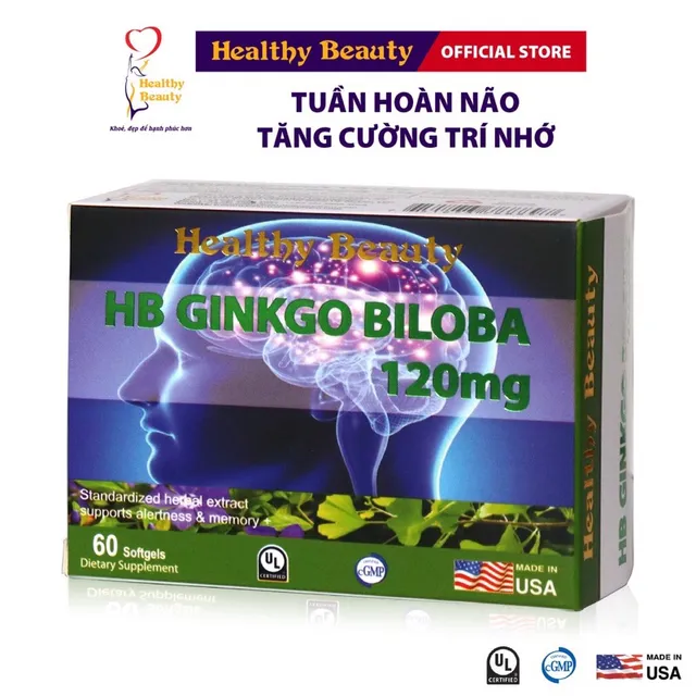 Vi&ecirc;n uống bổ n&atilde;o HB GINKGO BILOBA 120mg