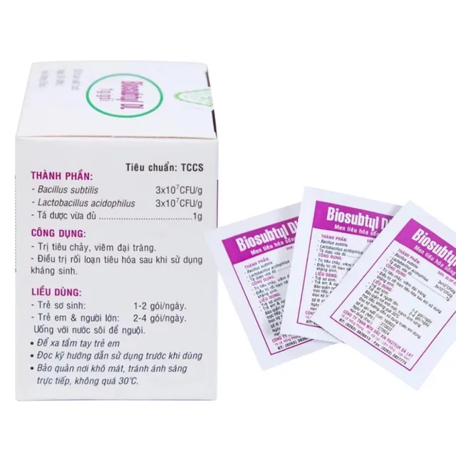 Men ti&ecirc;u h&oacute;a Biosubtyl DL - Vi khuẩn c&oacute; lợi