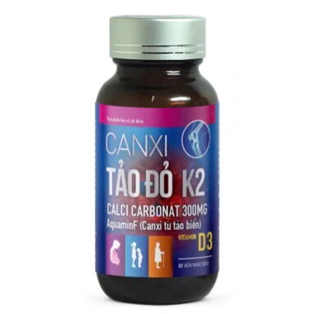 Vitamin D3 Canxi Tảo Đỏ K2 Akopha