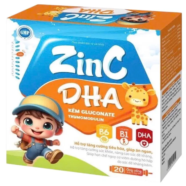 Siro bổ sung kẽm ZinC DHA Kẽm Gluconate
