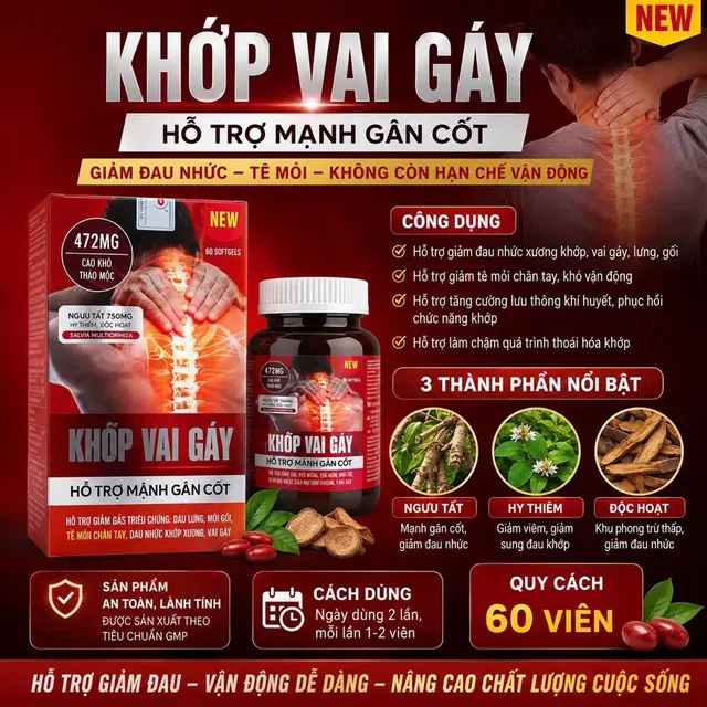 Vi&ecirc;n uống Khớp Vai G&aacute;y
