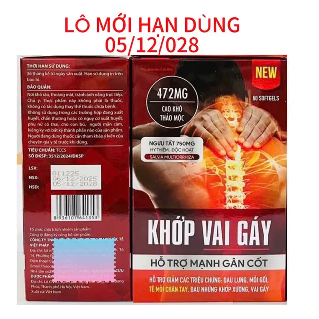 Vi&ecirc;n uống Khớp Vai G&aacute;y
