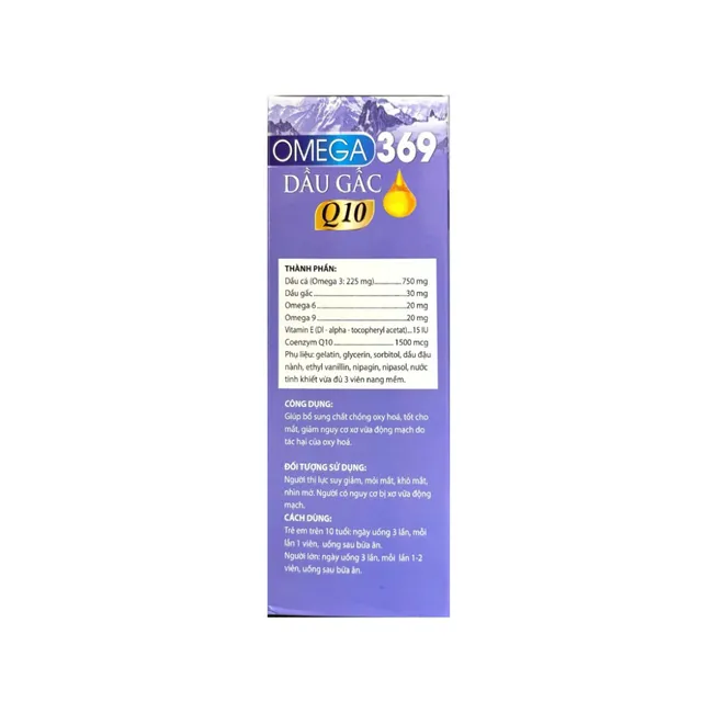 Vi&ecirc;n uống Omega 369 Dầu Gấc Q10 Nature