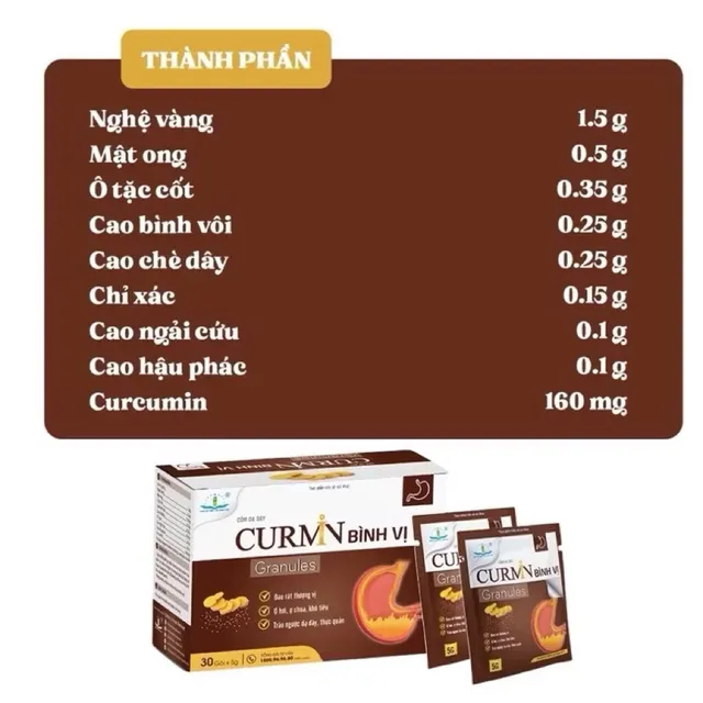 Cốm dạ d&agrave;y Curmin B&igrave;nh Vị