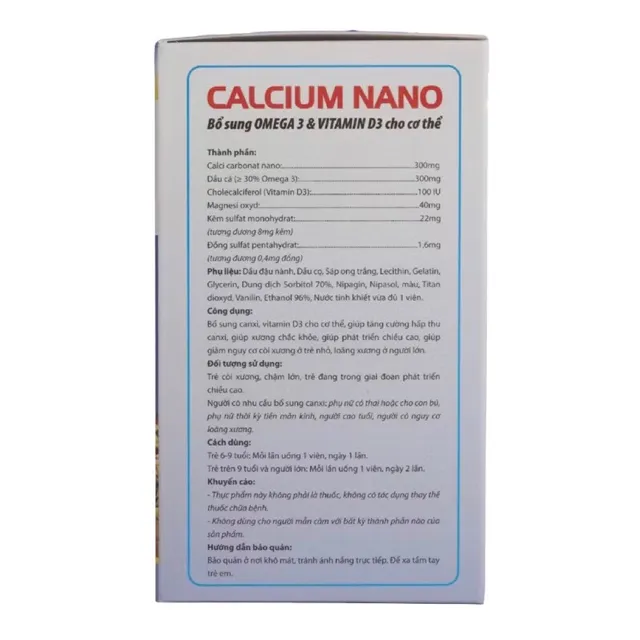 Vi&ecirc;n uống Calcium Nano Rostex