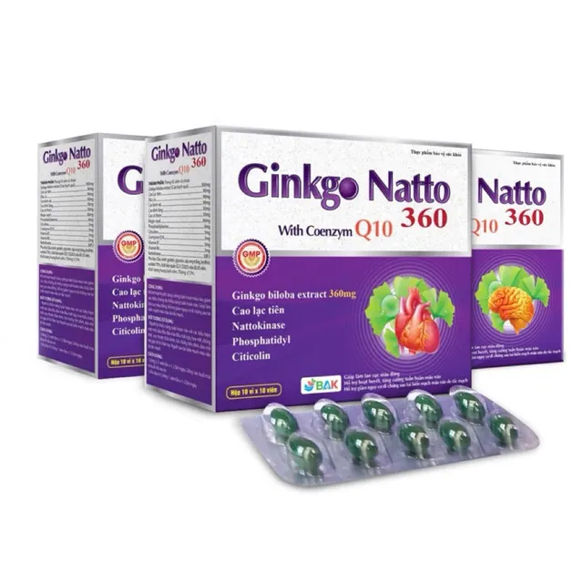 Vi&ecirc;n uống Ginkgo Natto 360 With Coenzym Q10 BAK