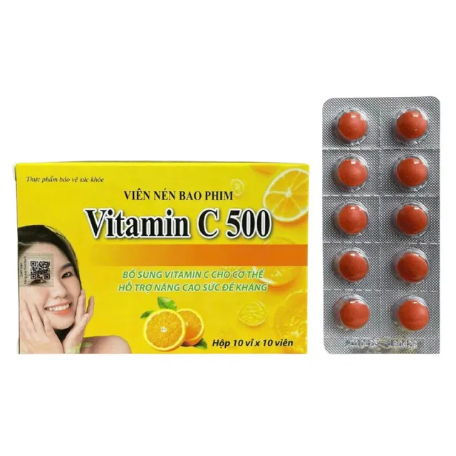 Vi&ecirc;n uống Vitamin C 500 Rostex