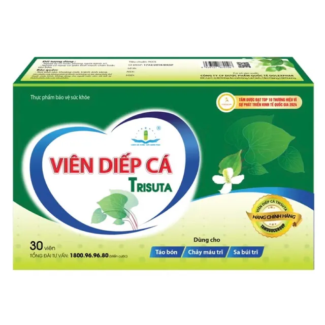 Vi&ecirc;n Diếp C&aacute; Trisuta T&acirc;m Dược