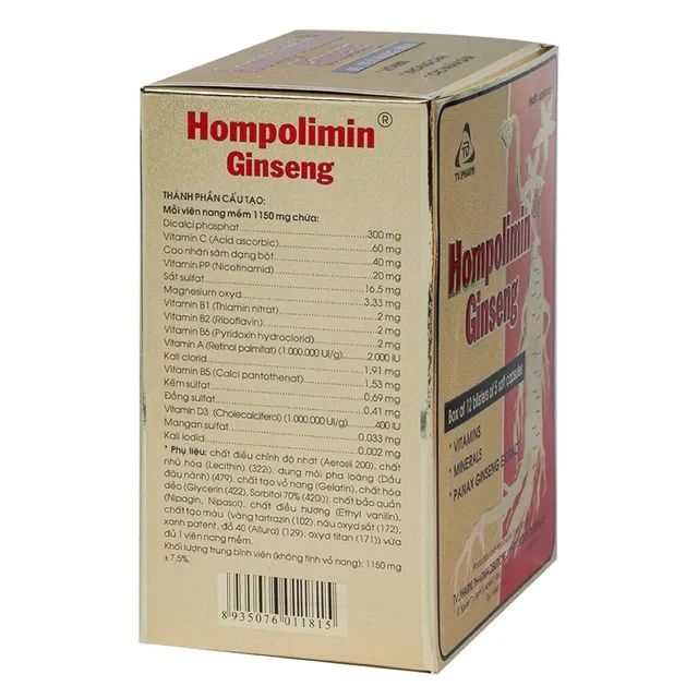 Vi&ecirc;n uống Hompolimin Ginseng TV.Pharm