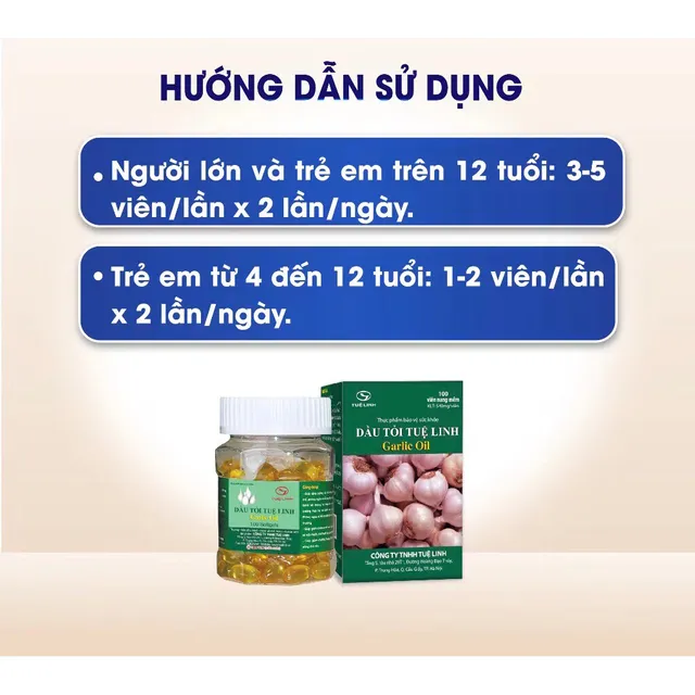 Vi&ecirc;n uống Dầu Tỏi Tuệ Linh Garlic Oil