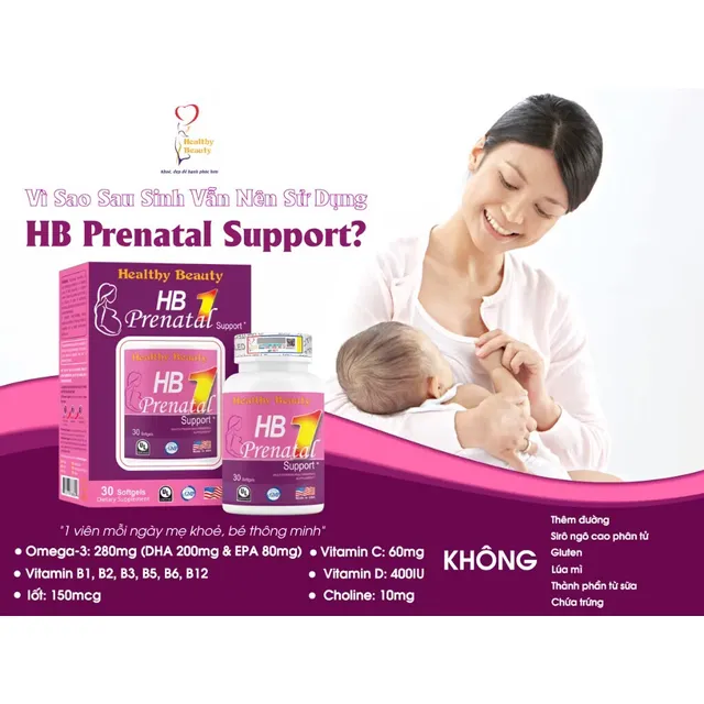 Vi&ecirc;n uống HB Prenatal Support