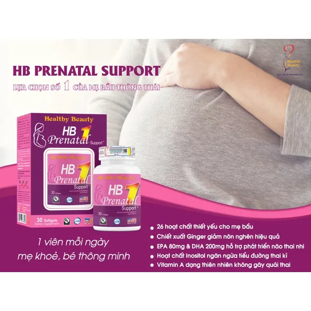 Vi&ecirc;n uống HB Prenatal Support