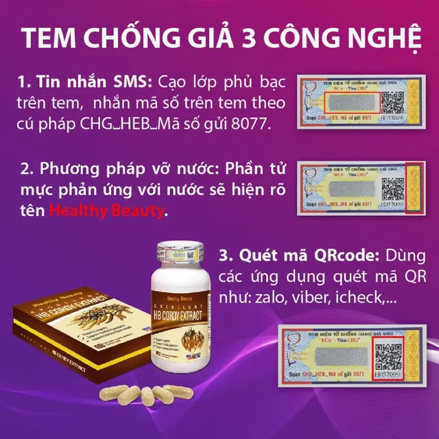 Vi&ecirc;n uống HB CORDY EXTRACT