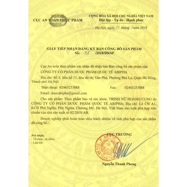Vi&ecirc;n uống Trinh Nữ Ho&agrave;ng Cung