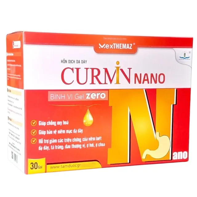 Hỗn dịch dạ d&agrave;y Curmin Nano B&igrave;nh Vị Gel Zero T&acirc;m Dược