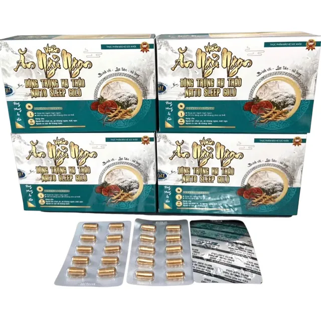 Vi&ecirc;n Ăn Ngủ Ngon Đ&ocirc;ng Tr&ugrave;ng Hạ Thảo Natto Sleep Gold