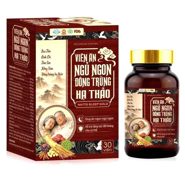 Vi&ecirc;n uống ăn ngủ ngon Natto Sleep Gold