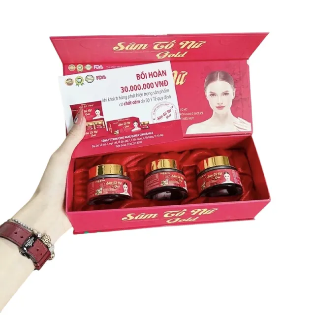 Vi&ecirc;n uống S&acirc;m Tố Nữ Placentra Estrogen Beauty Queen Diamond Gold