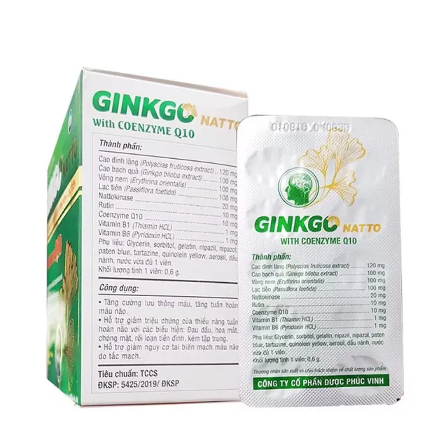 Vi&ecirc;n uống Ginkgo Natto with Coenzyme Q10 Ph&uacute;c Vinh