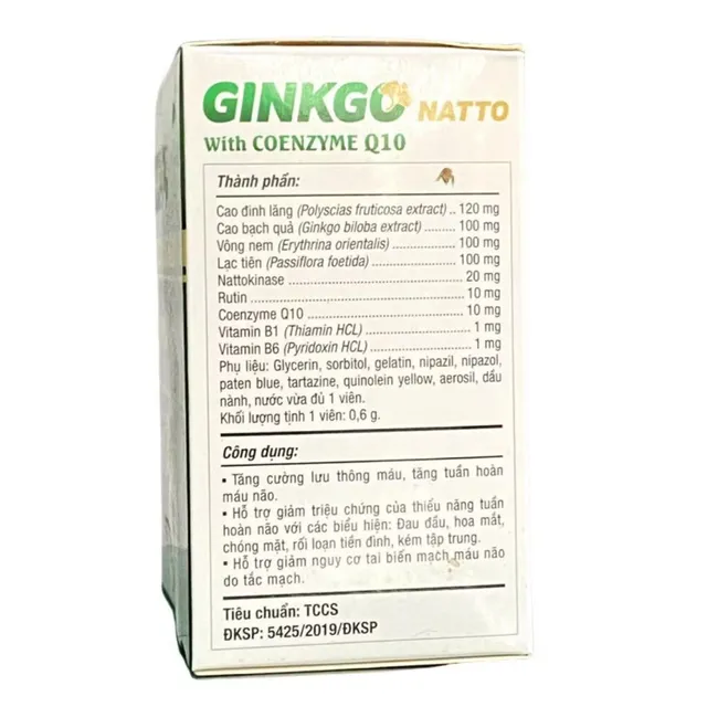 Vi&ecirc;n uống Ginkgo Natto with Coenzyme Q10 Ph&uacute;c Vinh