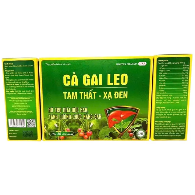 Vi&ecirc;n uống C&agrave; Gai Leo Tam Thất - Xạ Đen Rostex Pharma USA