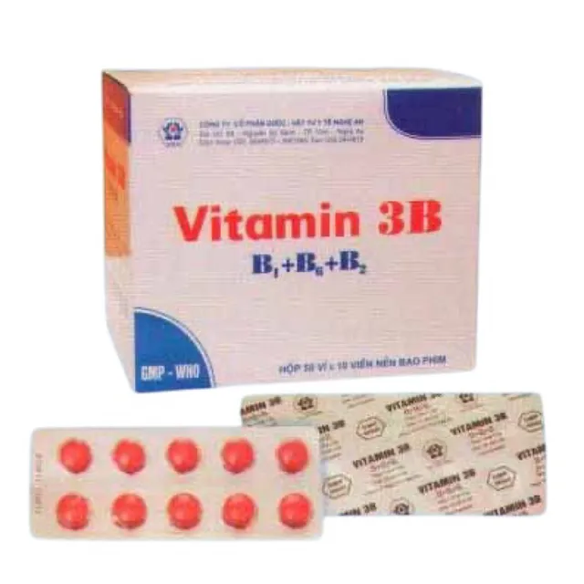 Hộp sản phẩm Vitamin 3B B1 + B2 + B6