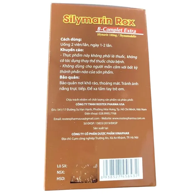 Vi&ecirc;n uống Silymarin Rox B-Complet Extra