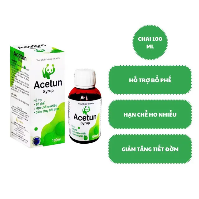 Siro ho bổ phế Acetun