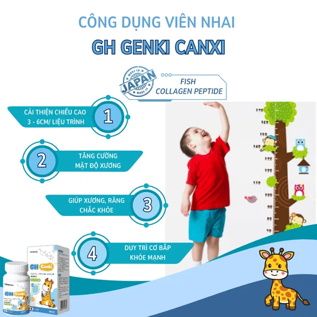 Vi&ecirc;n Nhai Canxi GH Genki